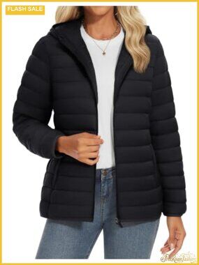 YUCOLEN Women's Lightweight Quilted Puffer Jacket Hooded Warm Coat